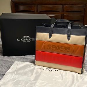 Coach Field Tote 40 with Pieced Quilting